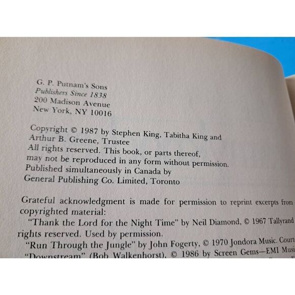 Stephen King HC Book Lot of 3-All First Editions Misery Insomnia TommyKnockers - Picture 7 of 7